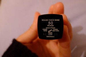 Chanel Rouge Coco Shine Lipstick in Rivage Review 2