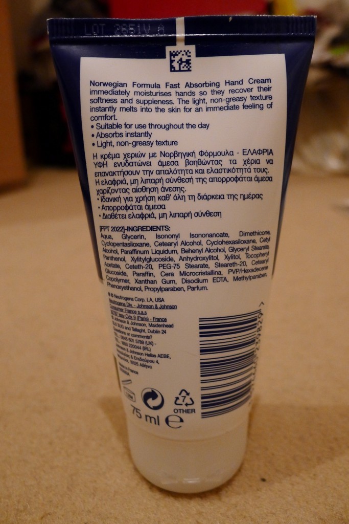 Neutrogena Norwegian Formula Hand Cream Review 2