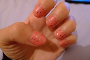 NOTD Rimmel Rose Libertine and Disco Ball 3