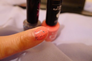 NOTD Rimmel Rose Libertine and Disco Ball 5