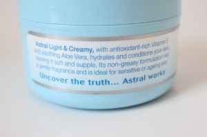 Astral Light and Creamy Moisturiser Review 2