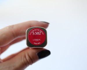L'oreal Color Riche True Red Lipstick Review 5